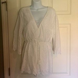 Venus lace up eyelet romper. Tried on only.